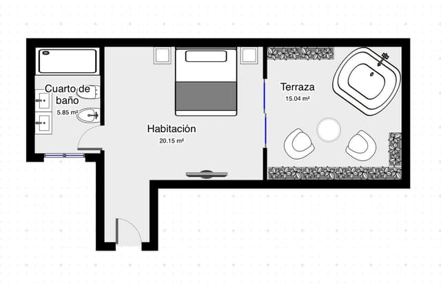 Habitación Penthouse con Terraza y Jacuzzi · foto 8