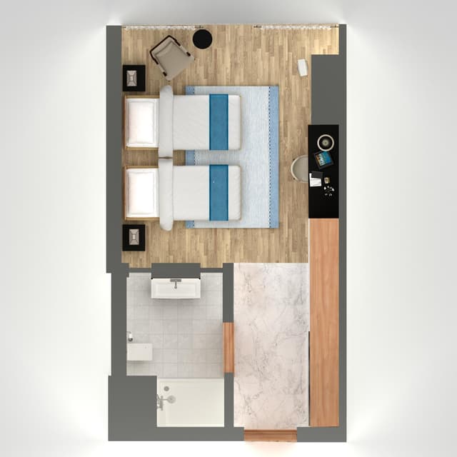 Deluxe Room Twin Bed with City View · photo 2
