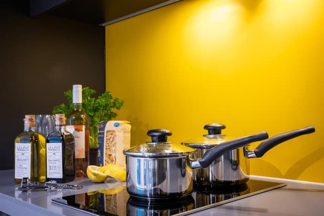 Whip up delicious meals in your cozy kitchen!