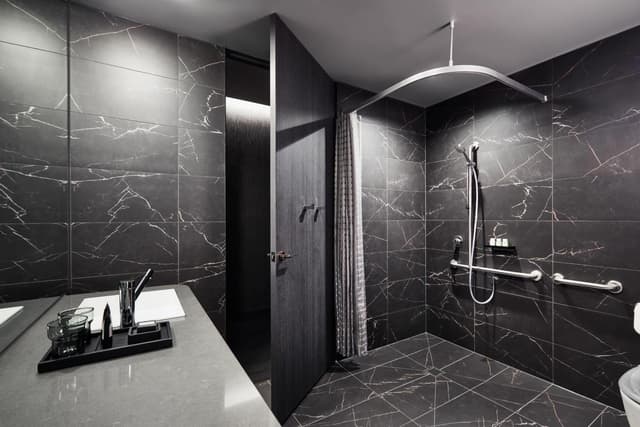 Cozy Accessible, Accessible Guest room, 1 King, Roll-in Shower · foto 2