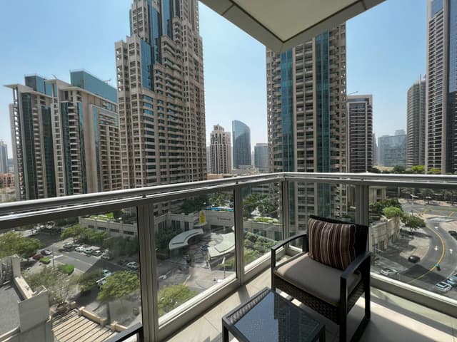 Habitación de 1 dormitorio, Balcón King, Vista al centro, No fumador, Traslado gratuito a Kite Beach, Dubai Mall y estación de metro · foto 3