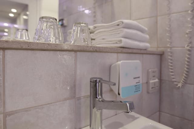 Relax and rejuvenate in this stylish bathroom oasis.